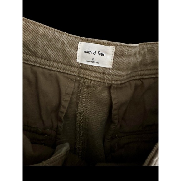 Aritzia Wilfred Free Brennan Utility Cargo Pants Size 6 Dark Beige Brown - Picture 4 of 12